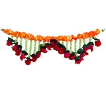 5020 Door Flower Toran 3 Feet Bandhanwar