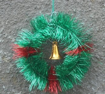 8080 ( 12 pcs ) Bell Wreath Christmas Decoration
