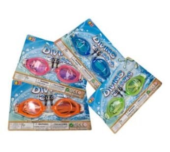 10266 Swimming Goggles , Multicolor Adjustable Strap Goggle Adults