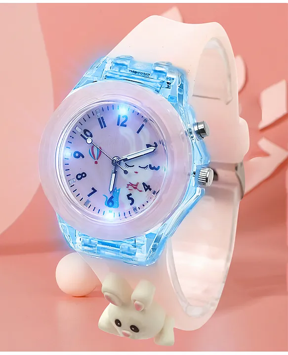 6038 Multi-Color light Design soft and durable silicone strap kids UNISEX WATCH - Image 5