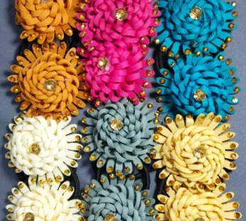 2019 (12Pcs) Chiffon Artifical Flower for Art and Craft Embroidery Work for School Project,Dress Making & Home Badroom Decotions