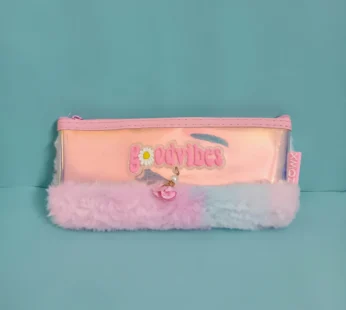 77-5 Unique fur pencil pouch {Multicolour}