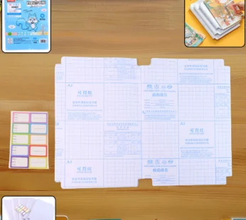 10353 A4 Transparent (47 x 37cm) Book Covers, Reusable Book Covers Waterproof (10 pcs)