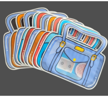 10156  (12 pcs) Portable Ziploc Hand Bag Gift Bag Hand ,Gifts & Return Gifts