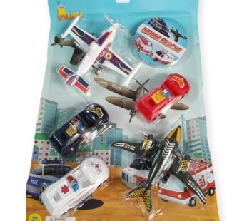 HY-12 Toys Plastic Standard Airport and Car Playset