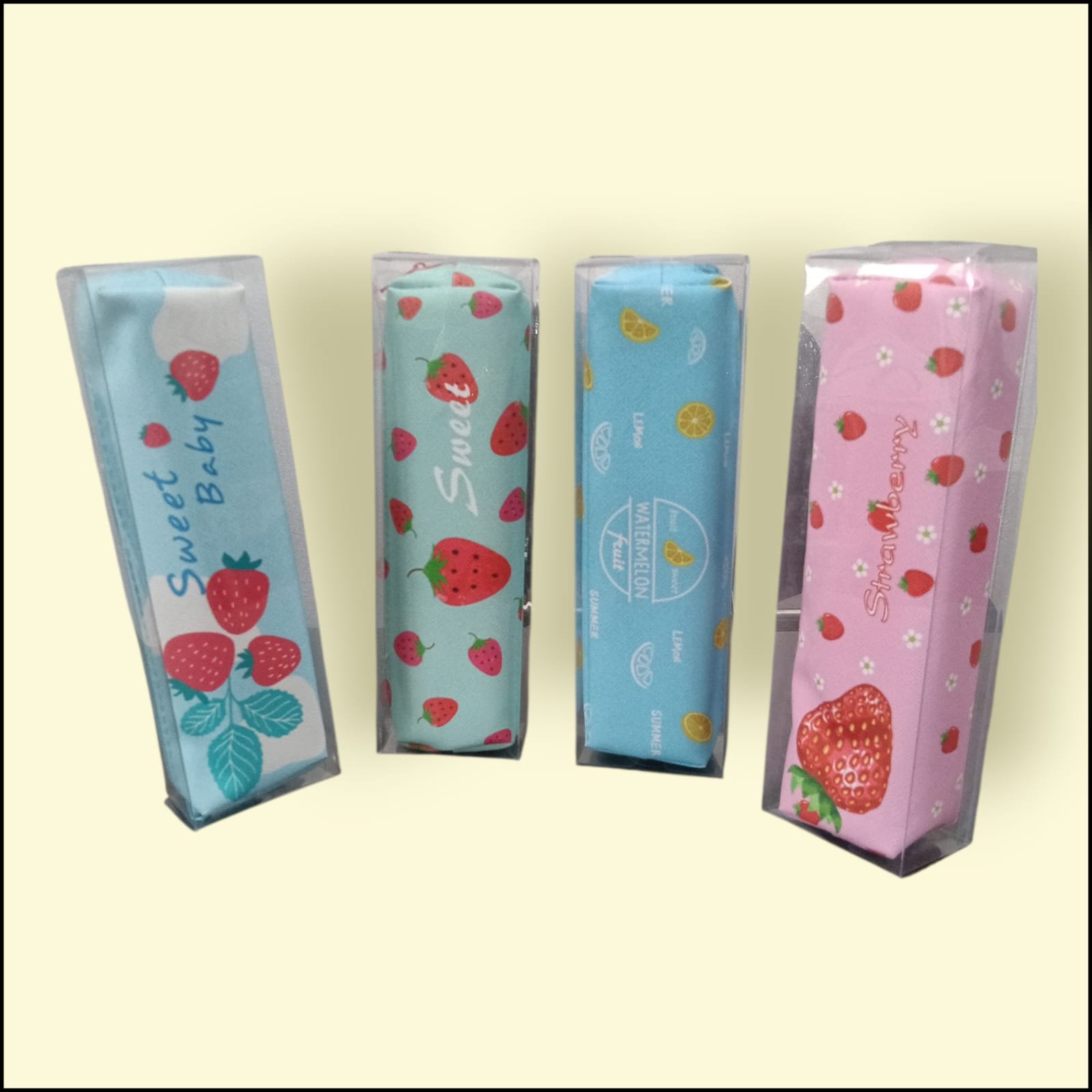 GBT-4177 Fruit Pencil Case Women Funny Pen Pouch Simple Carrying Box for Adult With Smooth Zipper - Image 3