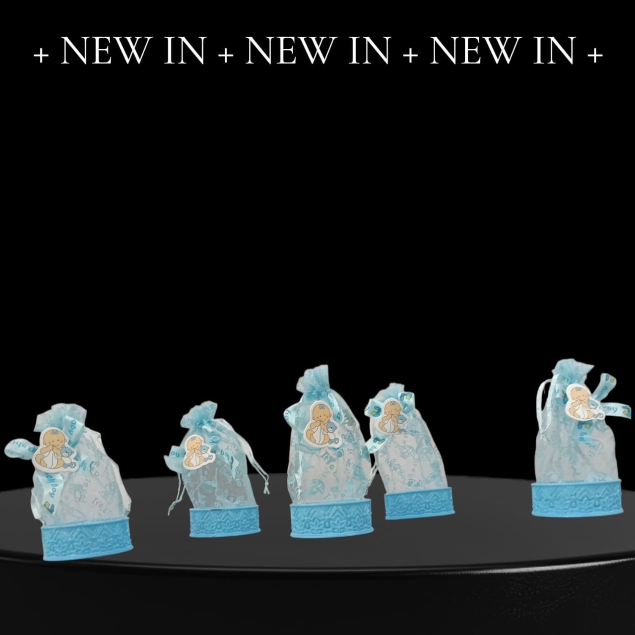 20047 Baby shower 12Pcs Organza baby shower candy bags - Image 2