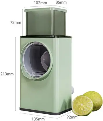 10842 Manual Vegetable Grater for Kitchen, Multifunctional Rotary Drum Vegetables Cutter Grater & Slicer - Image 4