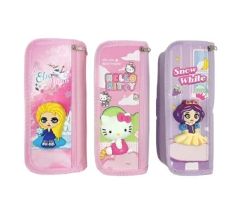 2087 3D Elsa Pencil Pouch for Boys and Girls Pencil Case School Stationery 2 Zipper {Random Design}