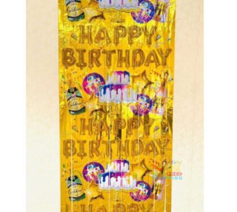 20127 Printed Foil Curtain Decoration Item for Theme Birthday Parties/Event 3 by 6