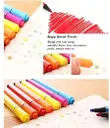 ZS-208 12 Color Stamp Markers - Marker Pens With Cute Stamp, Dual Tips Art & Craft Color Stamp Markers Nib Sketch Pens - Image 6