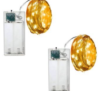 20150 5 Meter LED light Fairy Lights AAA-Battery Operated Golden color