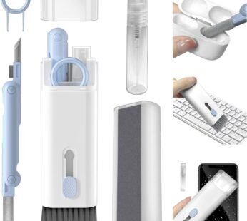 20156 7 in 1 Electronic Cleaner kit, Cleaning Kit for Monitor Keyboard Airpods MacBook iPad iPhone iPod, Screen Dust Brush Including Soft Sweep