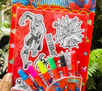 8009 Painting Stationery Kit, 6 Drawing Sheets with Easel, Water Based Colours Sketch {Random Color}}